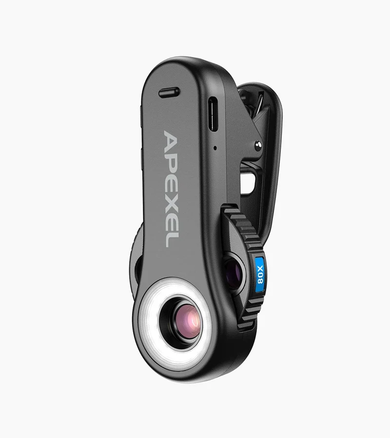 TriScope Smart Dreifach-Vergrößerungs-Handymikroskop (40x/80x/120x)