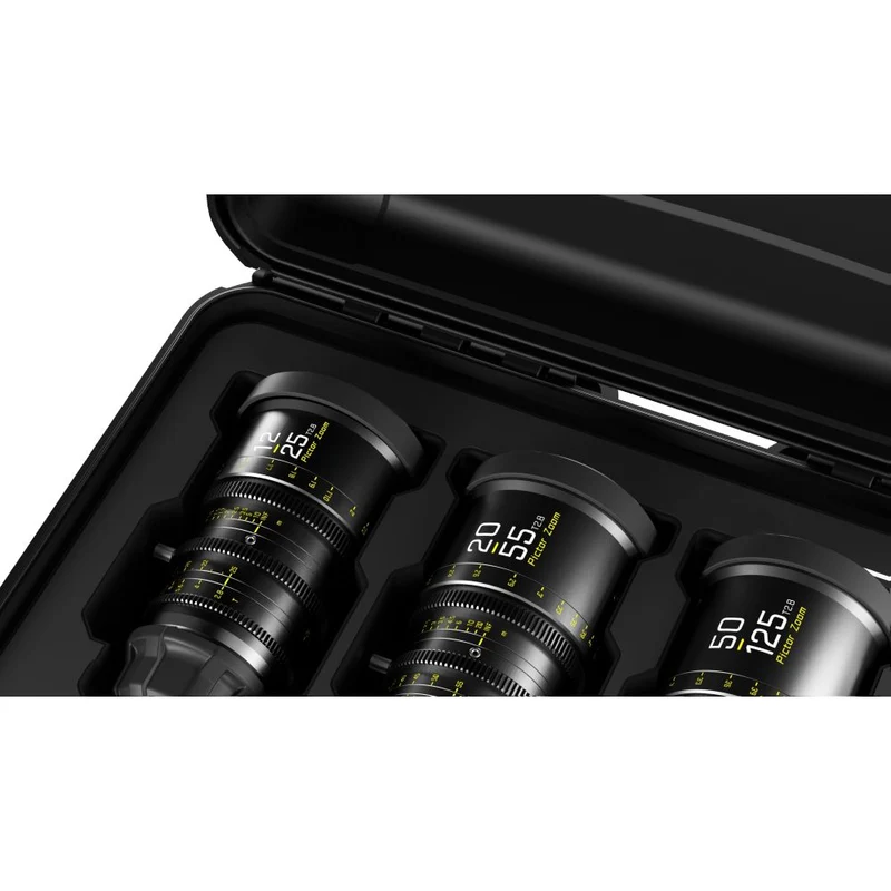 DZOFilm Pictor Zoom 3 lens kit with case 12-25/20-55/50-125 T2.8 (black)
