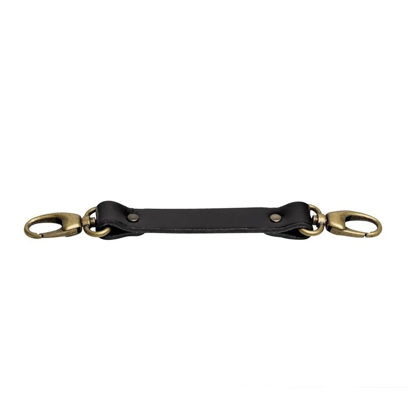 Der Hantler Brustgurt Schwarz / Messing, groß 33cm