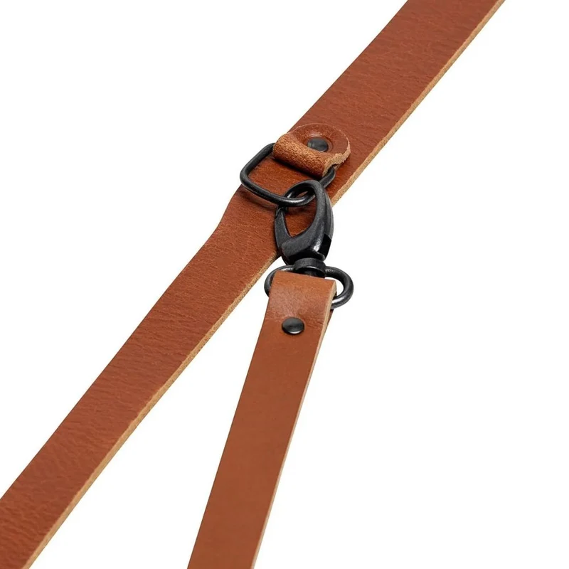 Der Hantler Brustgurt Cognac / Altsilber, groß 33cm