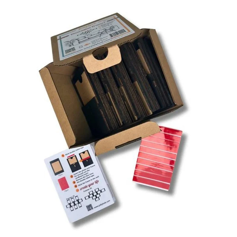 JollyLook Deko-Rahmen (10er-Set), braun gefärbt