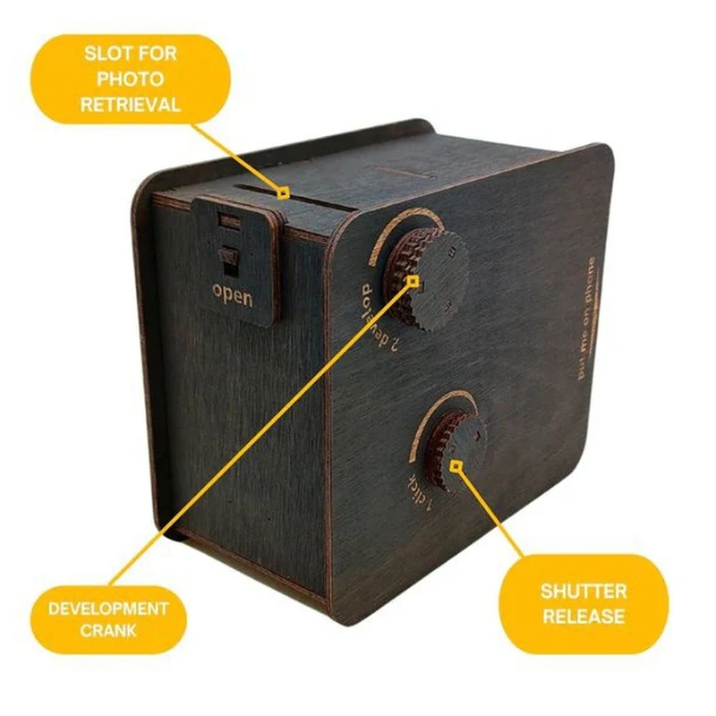 JollyLook EYE Digital-analoger Sofortbilddrucker, Farbe braun