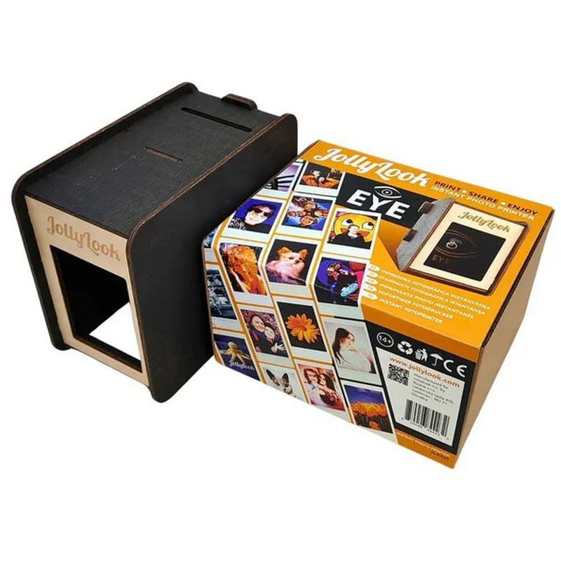 JollyLook EYE Digital-analoger Sofortbilddrucker, Farbe braun