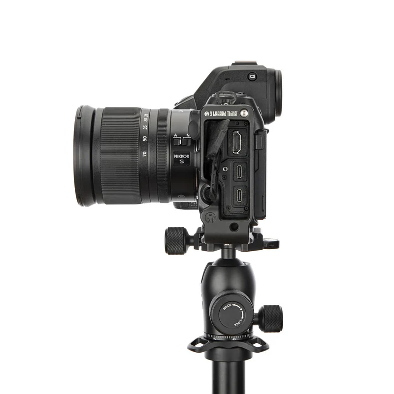 3 Legged Thing ZOOEY QD 110mm Arca L Halterung für Nikon Z8 Schwarz