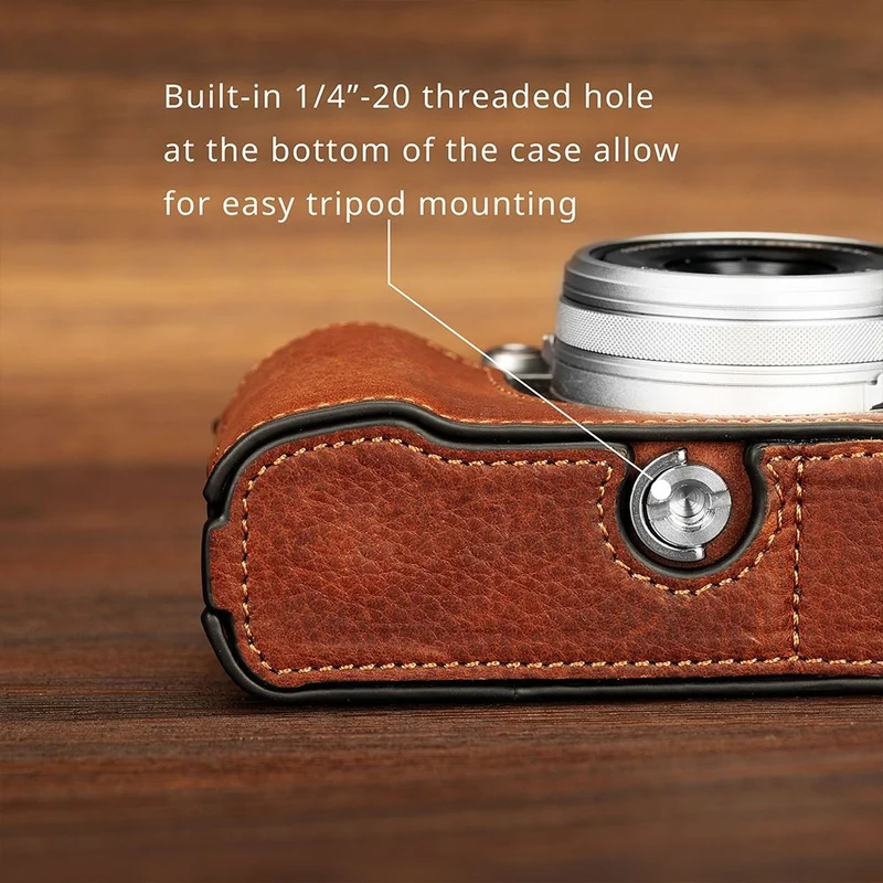 SmallRig Leder-Halbschalenset für Fujifilm X100VI (braun) 4699