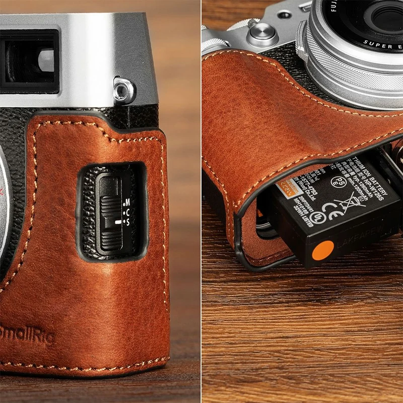 SmallRig Leder-Halbschalenset für Fujifilm X100VI (braun) 4699