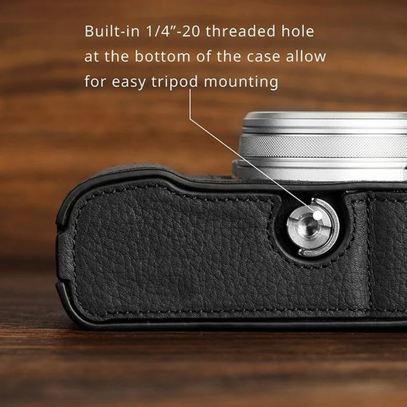 SmallRig Leder-Halbschalenset für Fujifilm X100VI (schwarz) 4700