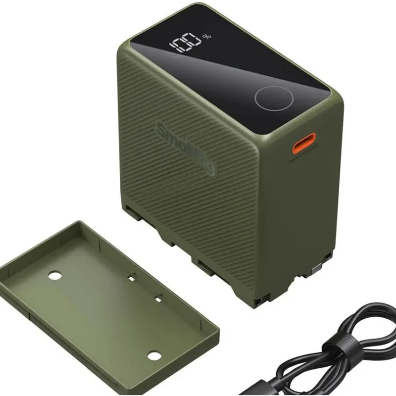 SmallRig 4577 NP-F970 USB-C Rechargeable Camera Battery, green