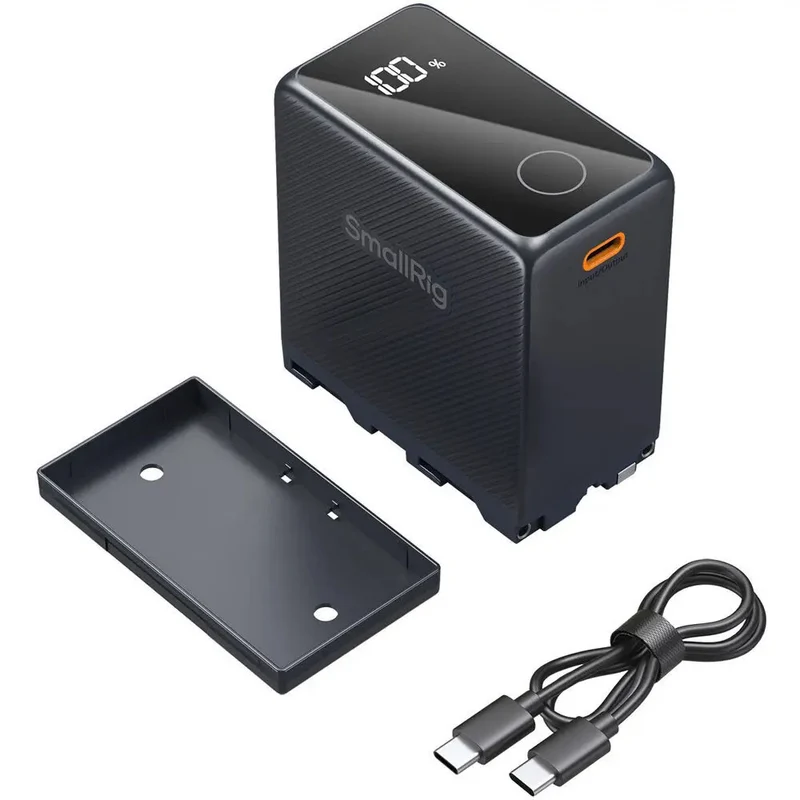 SmallRig 4469 NP-F970 USB-C Rechargeable Camera Battery, black