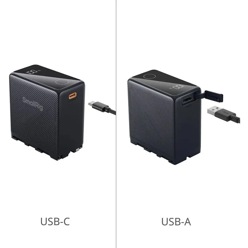 SmallRig 4469 NP-F970 USB-C Rechargeable Camera Battery, black