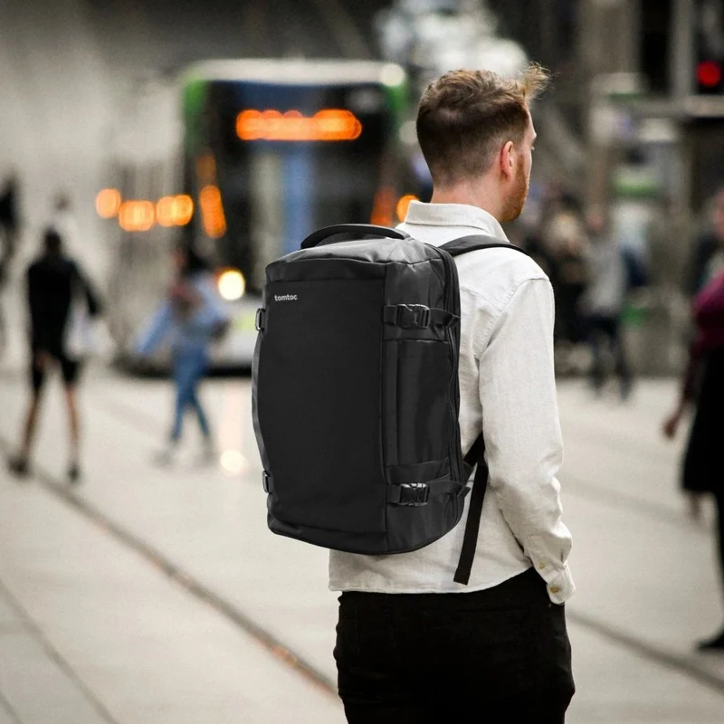 Tomtoc Navigator-T66 Reise-Laptop-Rucksack, schwarz