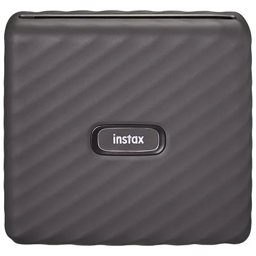 Fujifilm INSTAX PAL digital camera, Gem Black + printer Link WIDE, Mocha Gray