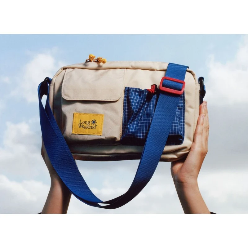 Moment Long Weekend Santa Fe Schultertasche, Creme Multi