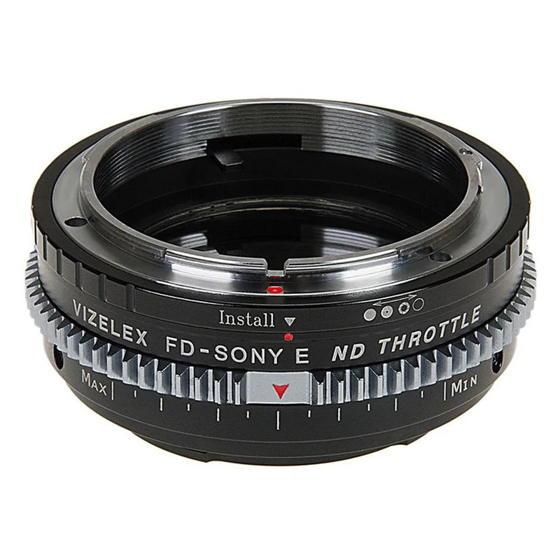 Vizelex Cine ND Throttle Objektiv Mount Adapter - Canon FD & FL 35mm SLR auf Sony Alpha E-Mount