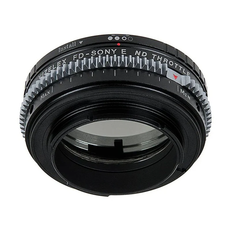 Vizelex Cine ND Throttle Objektiv Mount Adapter - Canon FD & FL 35mm SLR auf Sony Alpha E-Mount