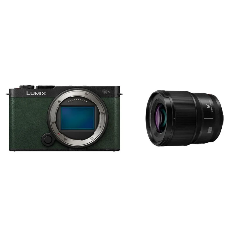 Panasonic Lumix S9 Gehäuse Dark Olive + Lumix S 50mm f/1.8