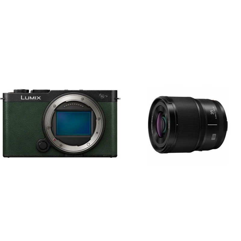 Panasonic Lumix S9 Gehäuse Dark Olive + Lumix S 35mm f/1.8