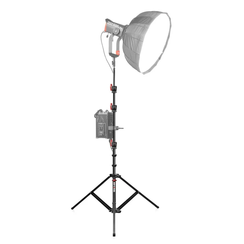 Shape Aluminium-Babyständer, quadratisches Bein, Schwarz, 12,9'