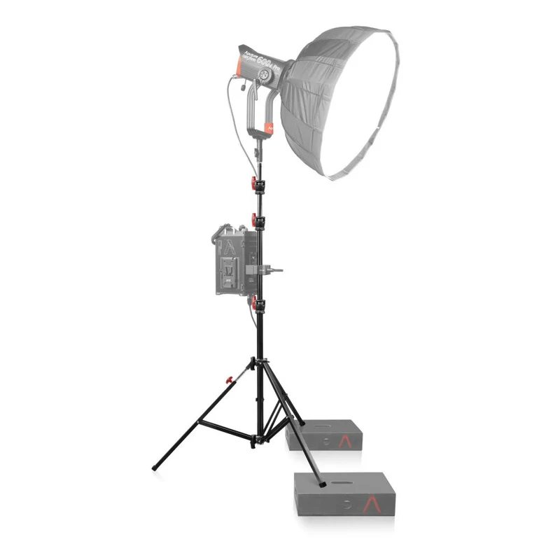 Shape Aluminium-Babyständer, quadratisches Bein, Schwarz, 12,9'