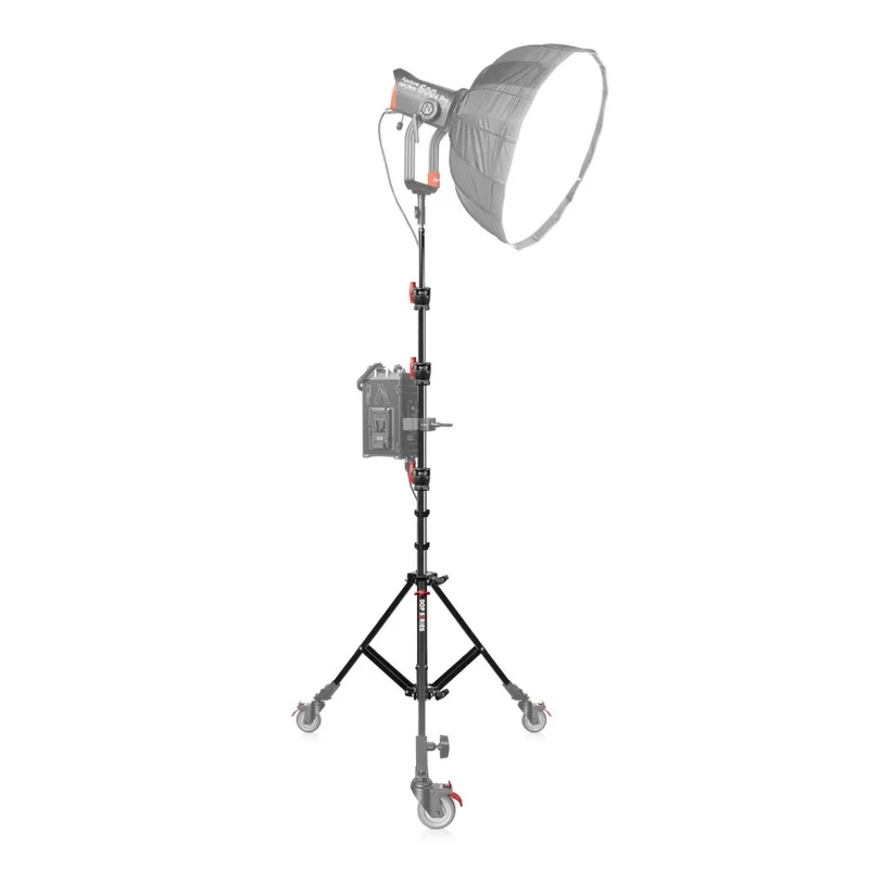 Shape Aluminium-Babyständer, quadratisches Bein, Schwarz, 12,9'