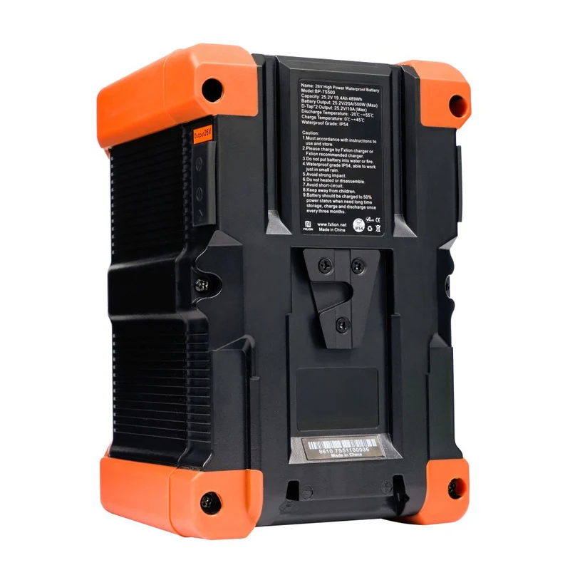 Fxlion BP7S500 26V / 489Wh V-Mount Hochleistungs-wasserdichter Akku