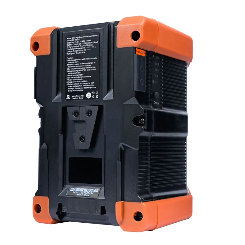Fxlion BP7S500 26V / 489Wh V-Mount Hochleistungs-wasserdichter Akku