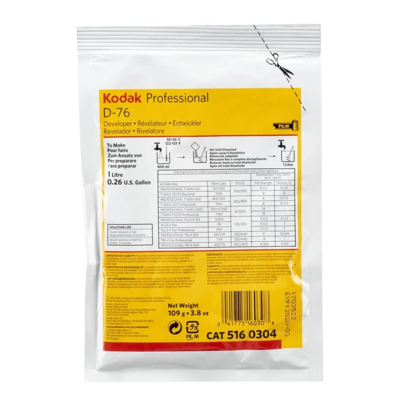 Kodak Professional D-76 Film Developer Powder 1L