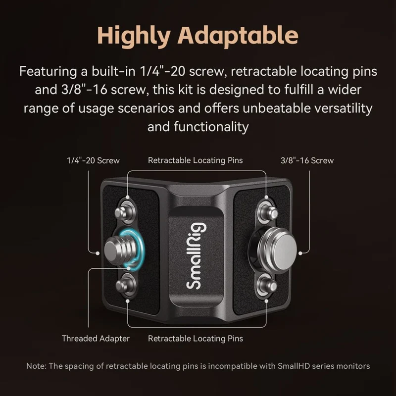 SmallRig x LensVid MD4360 mini L-förmiges Montageplattenkit