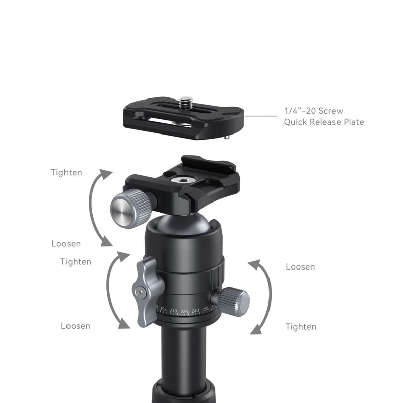 SmallRig 4289 Aluminium Mini-Stativ VT-20