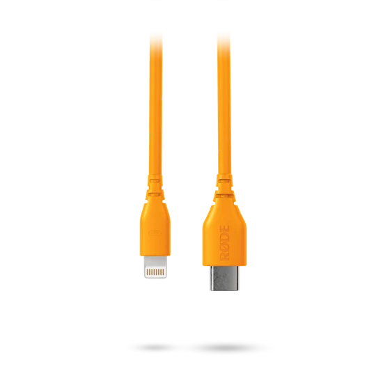 RØDE SC21 30cm USB-C zu Lightning Kabel, Orange