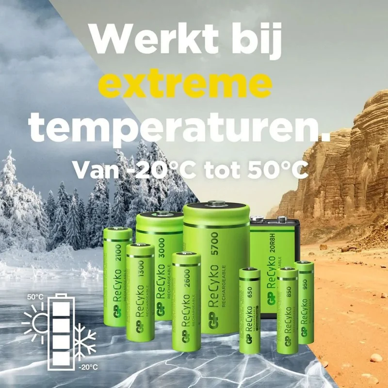 GP NiMH ReCyko AAA 950mAh 1,2V wiederaufladbar, 4 Stück