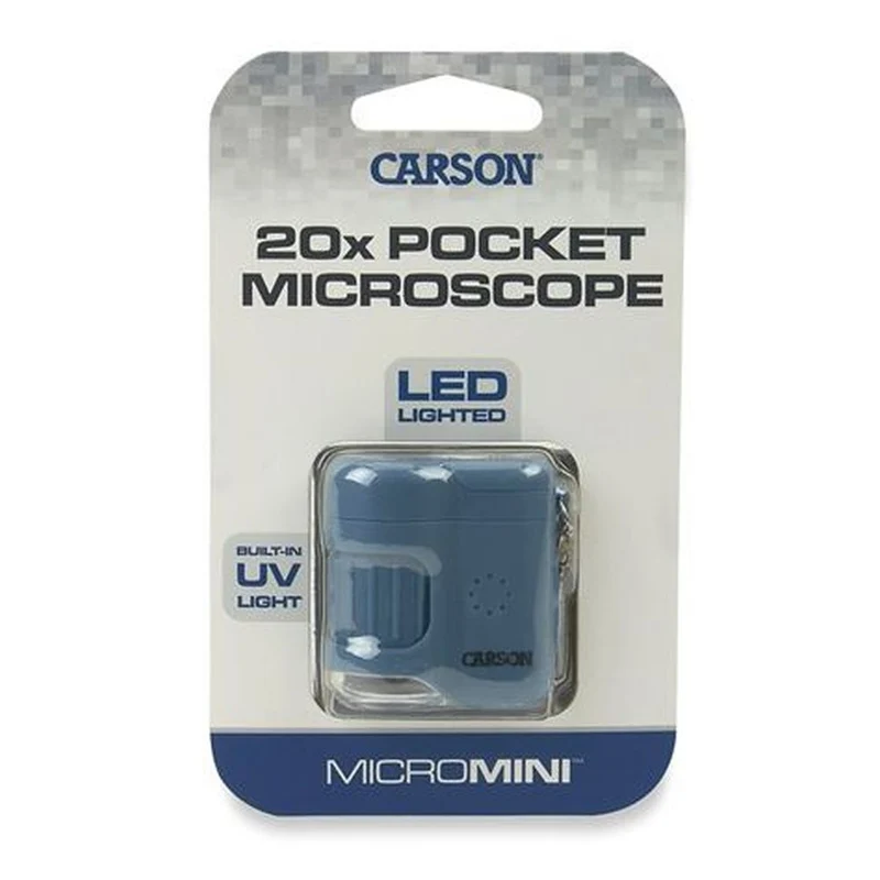 Carson Pocket Microscope MicroMini 20x, Blue