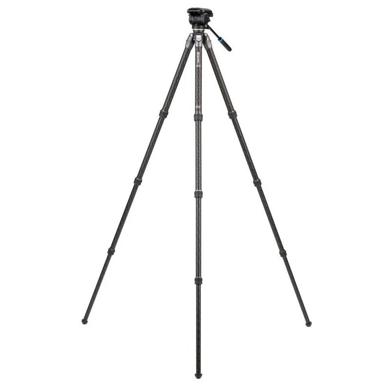 Benro Tortoise Carbon Tripod with S4PRO Video Head 34C Levelling Base