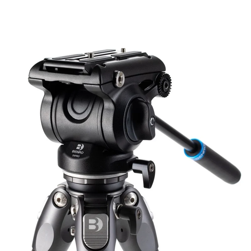 Benro Tortoise Carbon Tripod with S4PRO Video Head 34C Levelling Base