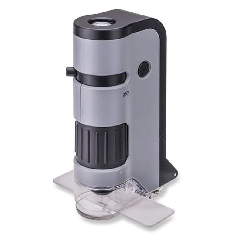 Carson Handheld Microscope MP-250 MicroFlip 100-250x with Smartphone Adapter
