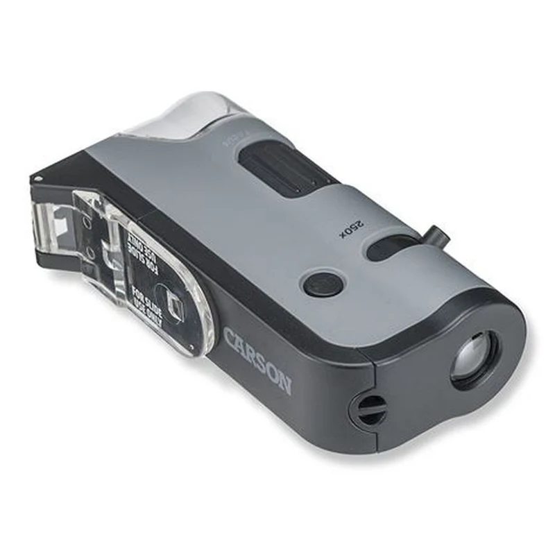Carson Handheld Microscope MP-250 MicroFlip 100-250x with Smartphone Adapter