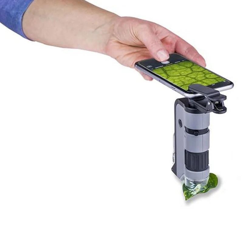 Carson Handheld Microscope MP-250 MicroFlip 100-250x with Smartphone Adapter
