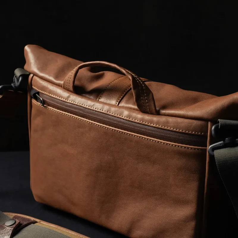 Wotancraft Pilot Travel Camera Bag 7L – Brown Leather