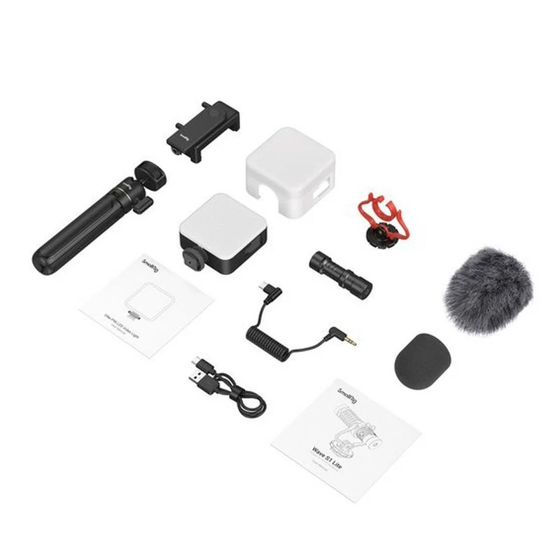 SmallRig 4369 Smartphone Vlog Stativ Kit VK-50 Erweiterte Version
