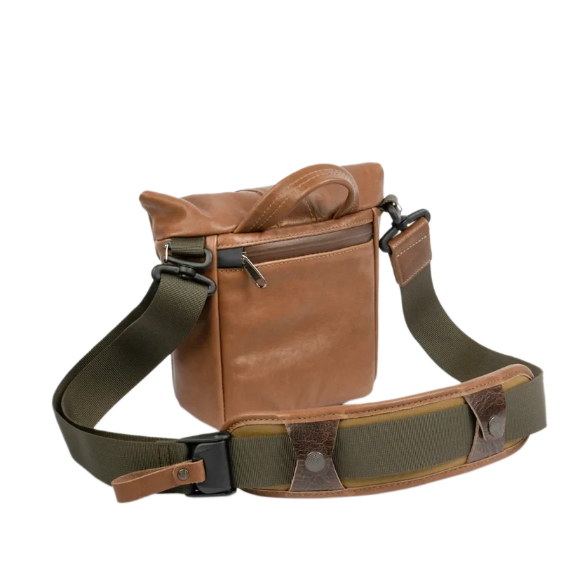 Wotancraft Pilot Travel Camera Bag 2L – Brown Leather