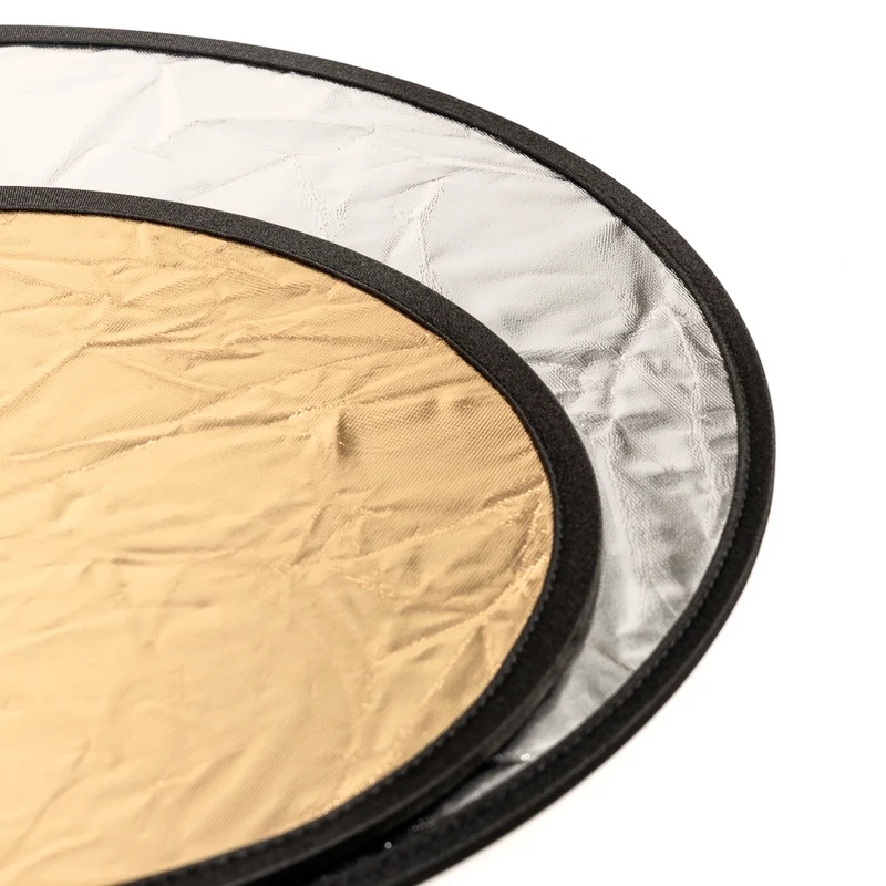 Caruba Reflexionsschirm 2 in 1 Gold & Silber, 30cm