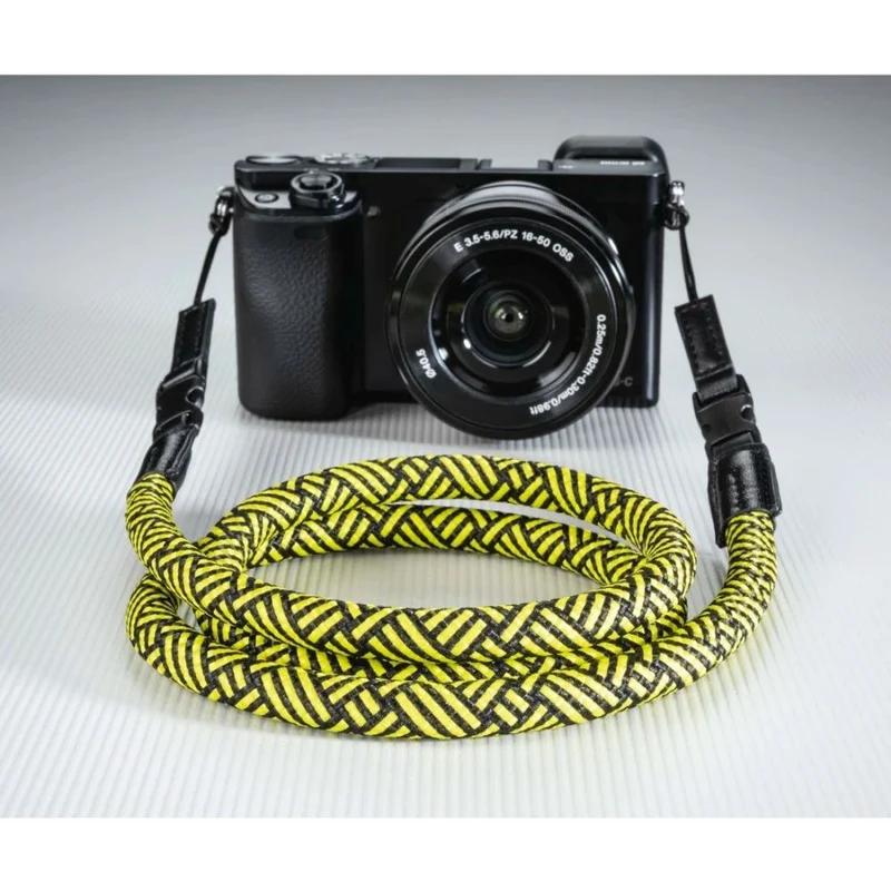 Hama Braid 120 Kameragurt, schwarz/gelb