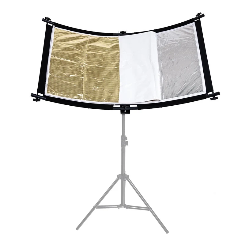 Caruba Curved Face Reflektor Pro Kit 110cm x 60cm (inkl. Verlängerungsset)