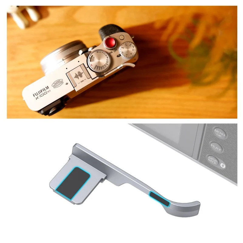 SmallRig 4566 4559 Daumengriff für Fujifilm X100VI / X100V (silber)