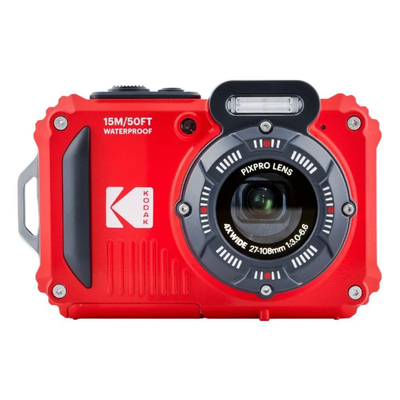 Kodak Waterproof PixPro WPZ-2 red 4x zoom, WiFi + extra battery + 16GB memory card