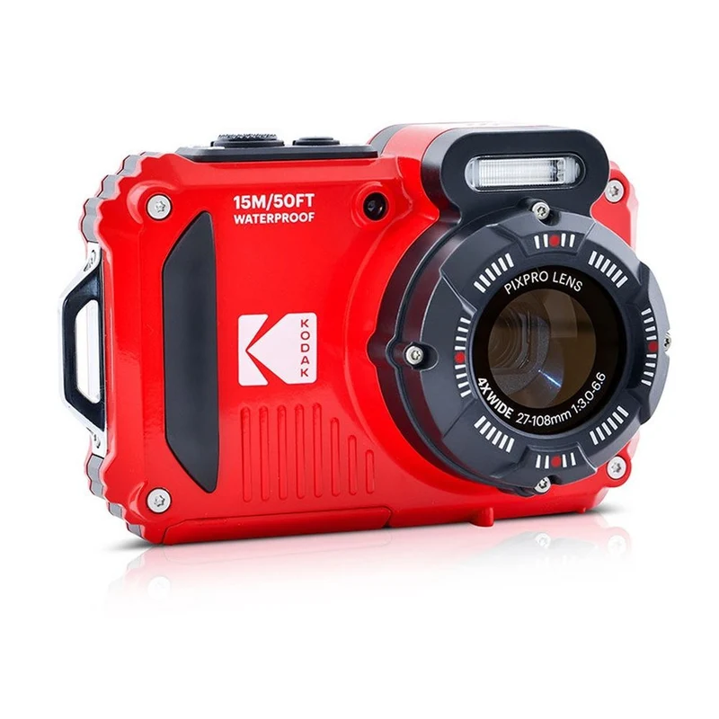 Kodak Waterproof PixPro WPZ-2 red 4x zoom, WiFi + extra battery + 16GB memory card