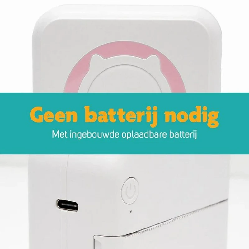 Pora&co Mini printer for mobile, pink