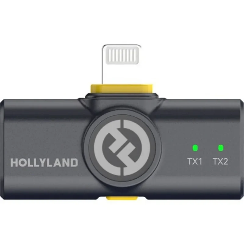 Hollyland LARK M2 Combo Duo Kabelloses Lavalier-Mikrofon - Shine Anthrazit
