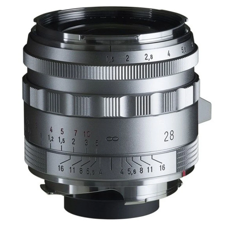 Voigtlander Nokton 1.5/28mm Type II VM aspherical, silver