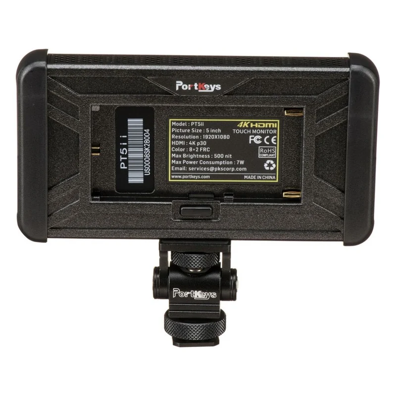 Portkeys PT5 II 5" 4K HDMI Touchscreen Montitor with 3D LUT Support